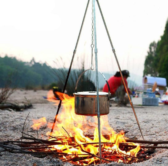 Trépied de Camping AlpineFlame® — Aluminium Premium
